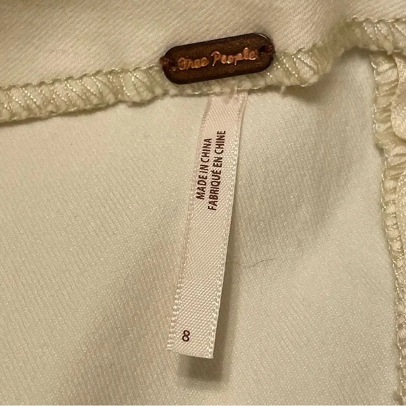 FREE‎ PEOPLE NWOT Livin It Up Pencil Skirt in White - Picture 7 of 10